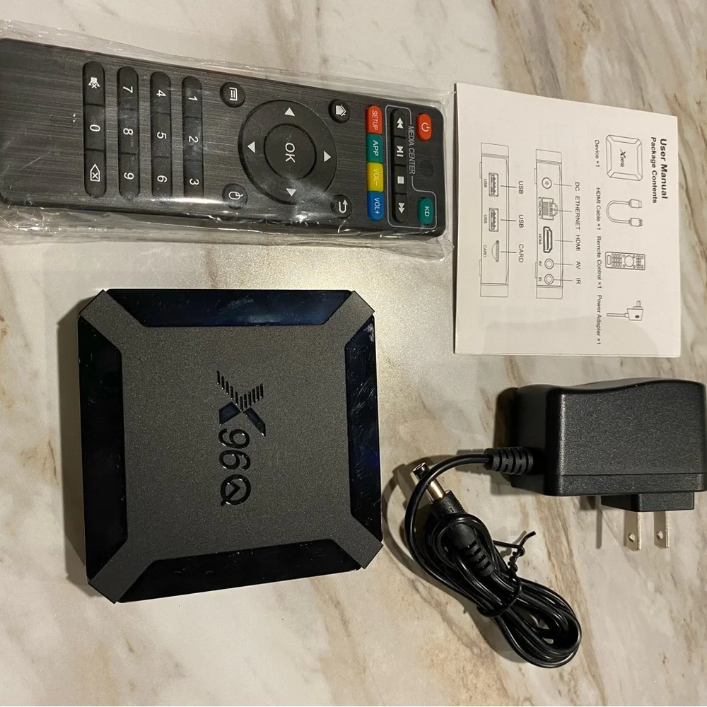 X96Q Android TV Box - Black and Gold